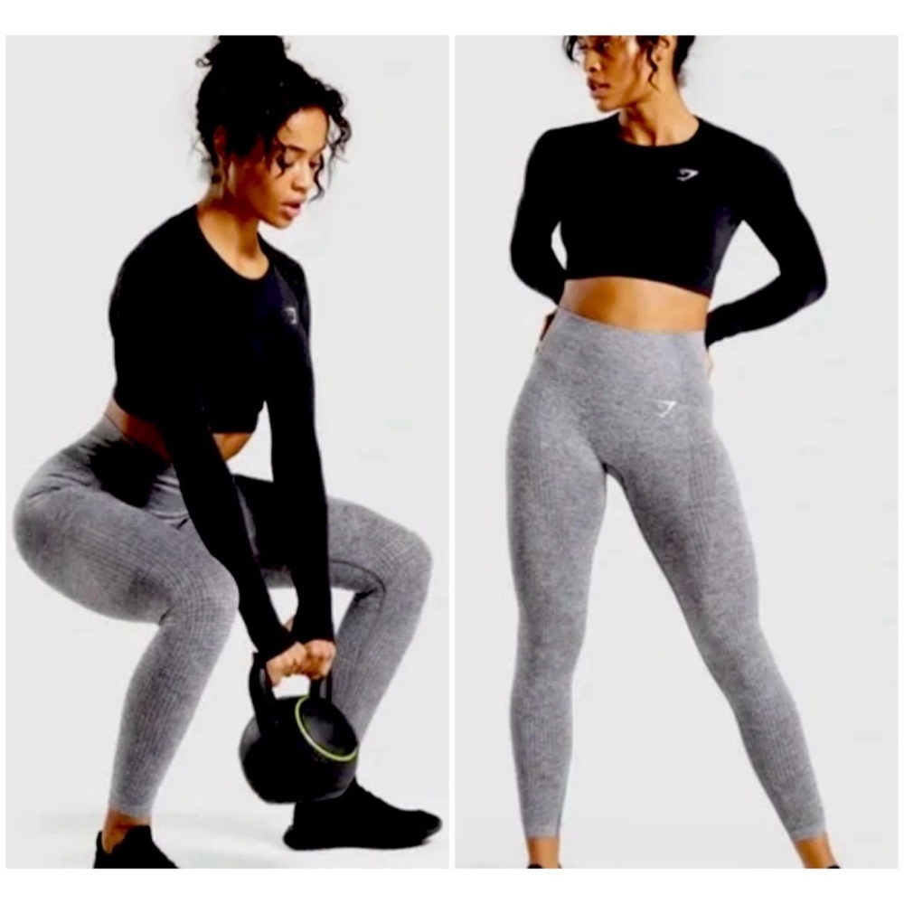 Gymshark Seamless Heathered Grey Leggings